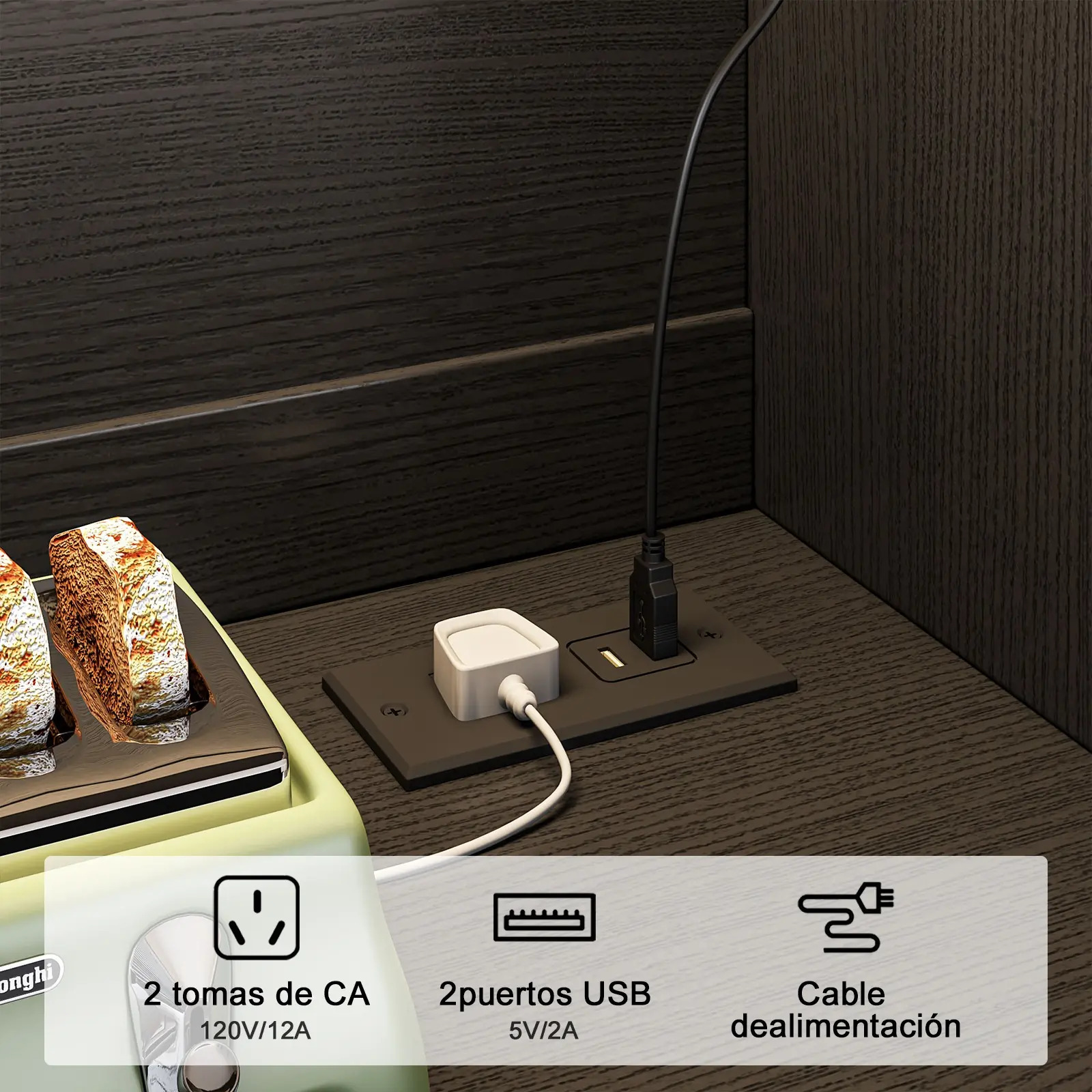 Rack Mueble Organizador Multiusos Cocina Moderno Microondas