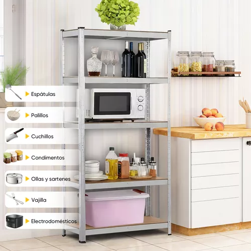 Estante Metalico Anaquel Organizador Hogar 5 Niveles