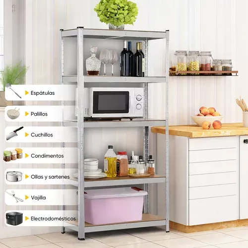 Estante Metalico Anaquel Organizador Hogar 5 Niveles