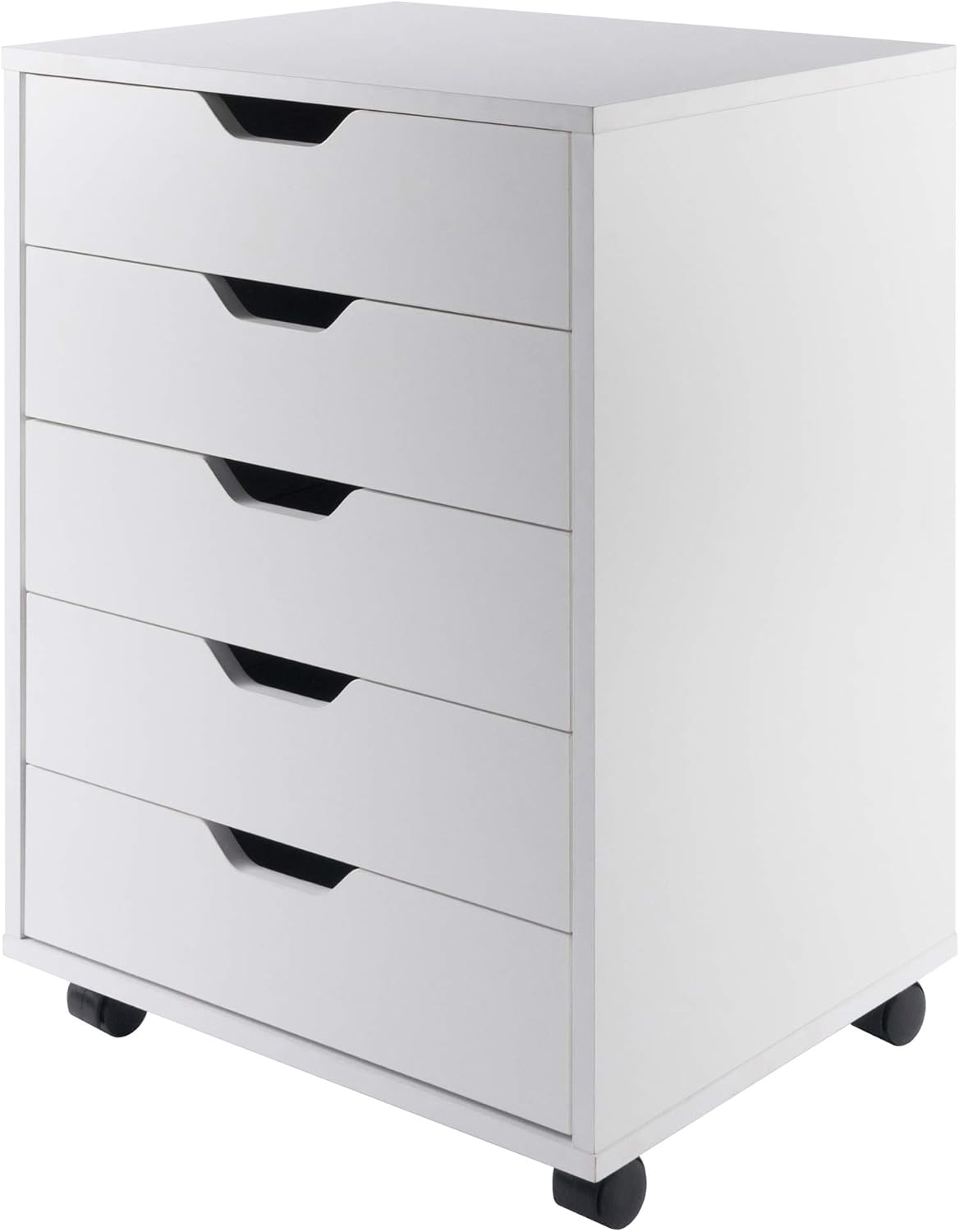 Winsome Wood Halifax 5-Drawer Cabinet, Blanco