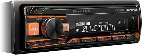 🎵 Autoestéreo Alpine UTE-73BT con Bluetooth Multicolor, Reproduce USB y MP3, Radio para Automóvil con Iluminación Ajustable