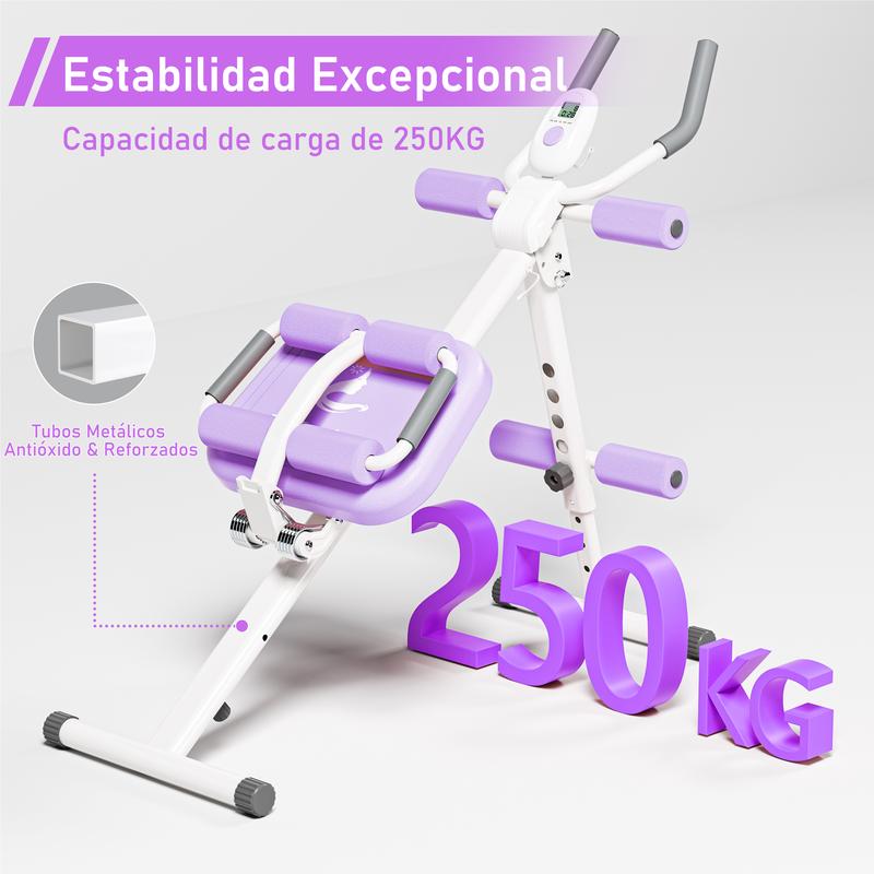 Banca Ejercicio Multifuncional Hogar Abdomen,Glúteos,Cintura, Tonificación y Quema de Grasa Máquina Casa para Tonificar Glúteos, Adelgazar Cintura y Ejercitar Piernas
