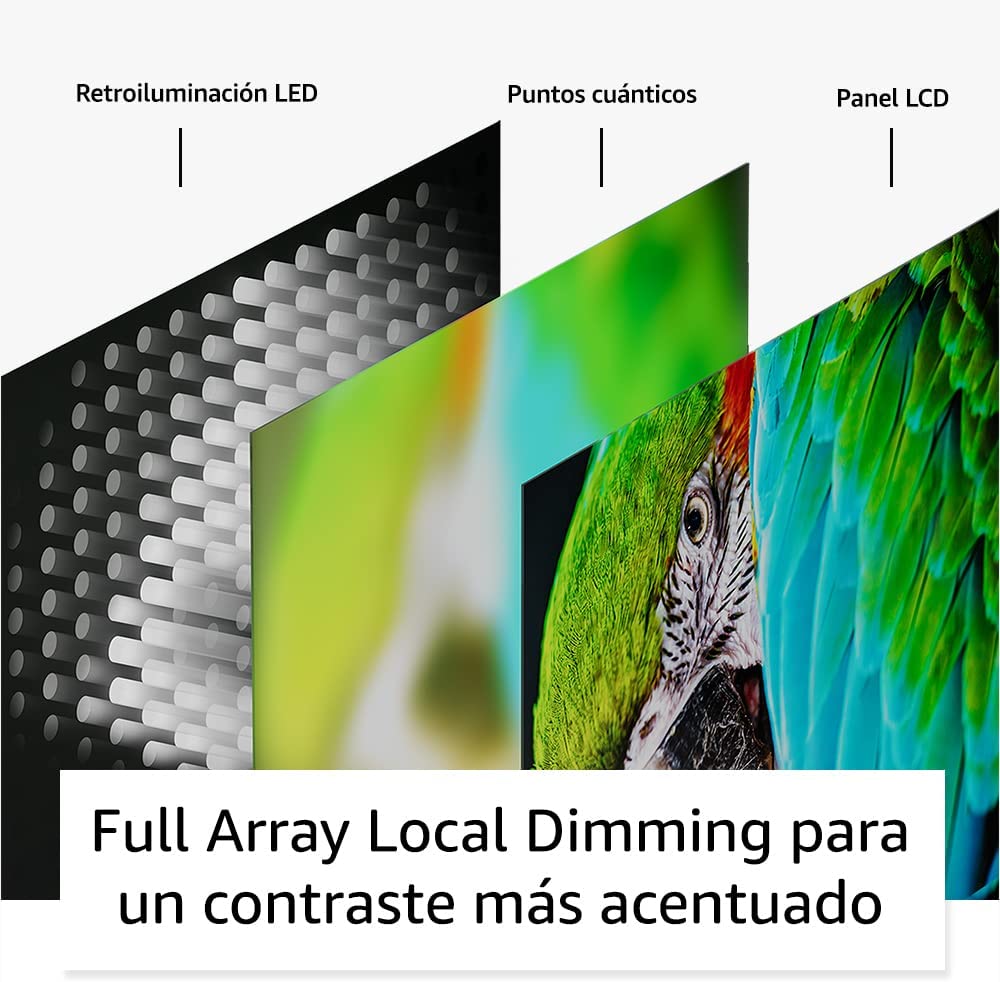 Televisión inteligente Amazon Fire TV Serie Omni QLED de 55" en 4K UHD con Dolby Vision IQ, atenuación local y control por voz con Alexa