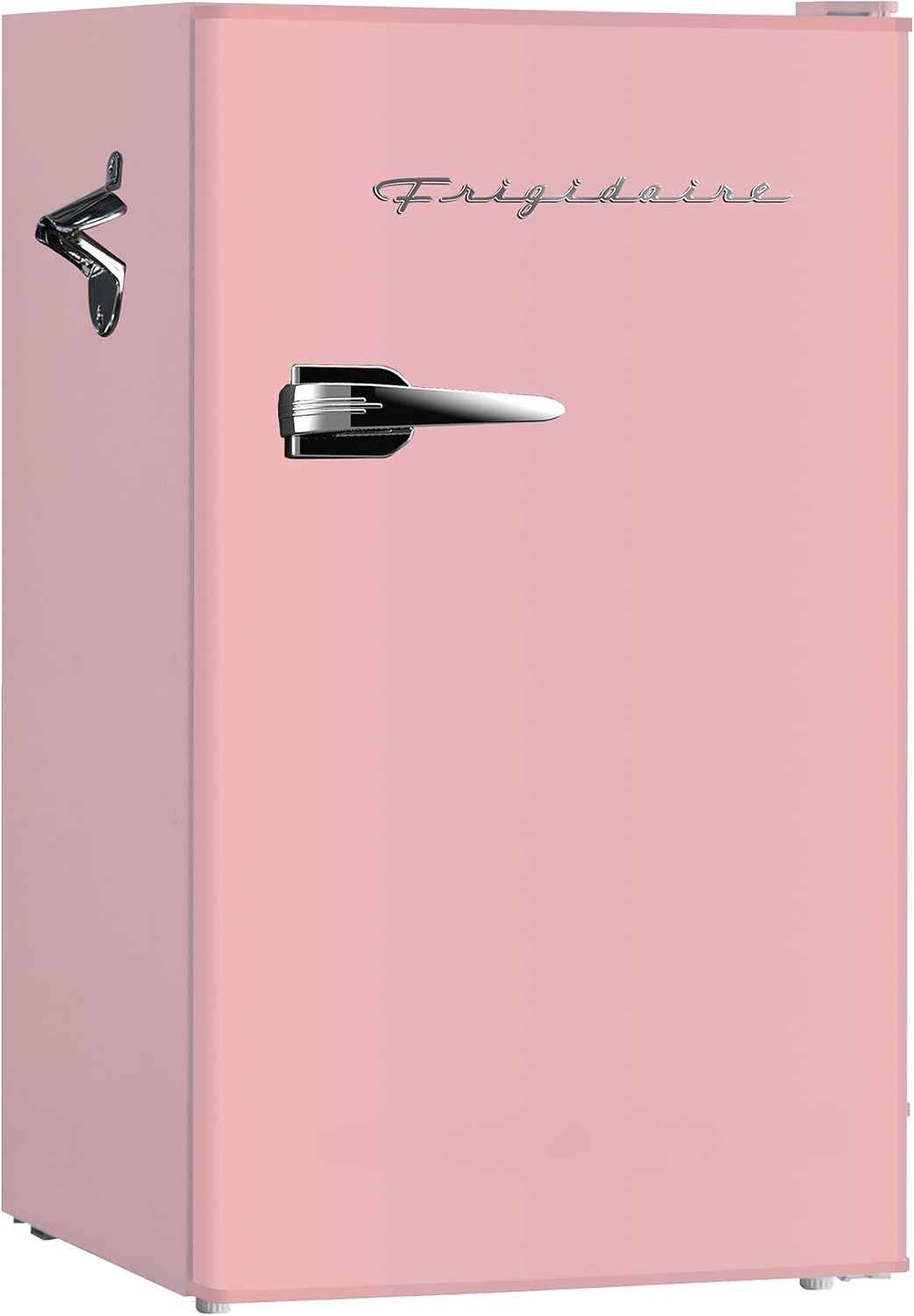 ❄️ Refrigerador compacto retro Frigidaire con enfriador, refrigerador de mostrador de 3.2 pies cúbicos con abridor de botellas incorporado, ideal para oficina, dormitorio, residencia estudiantil o cabaña