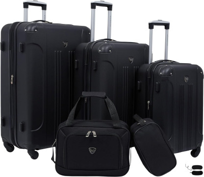 Equipaje giratorio extensible duro de Travelers Club Chicago-----Máscara para ojos