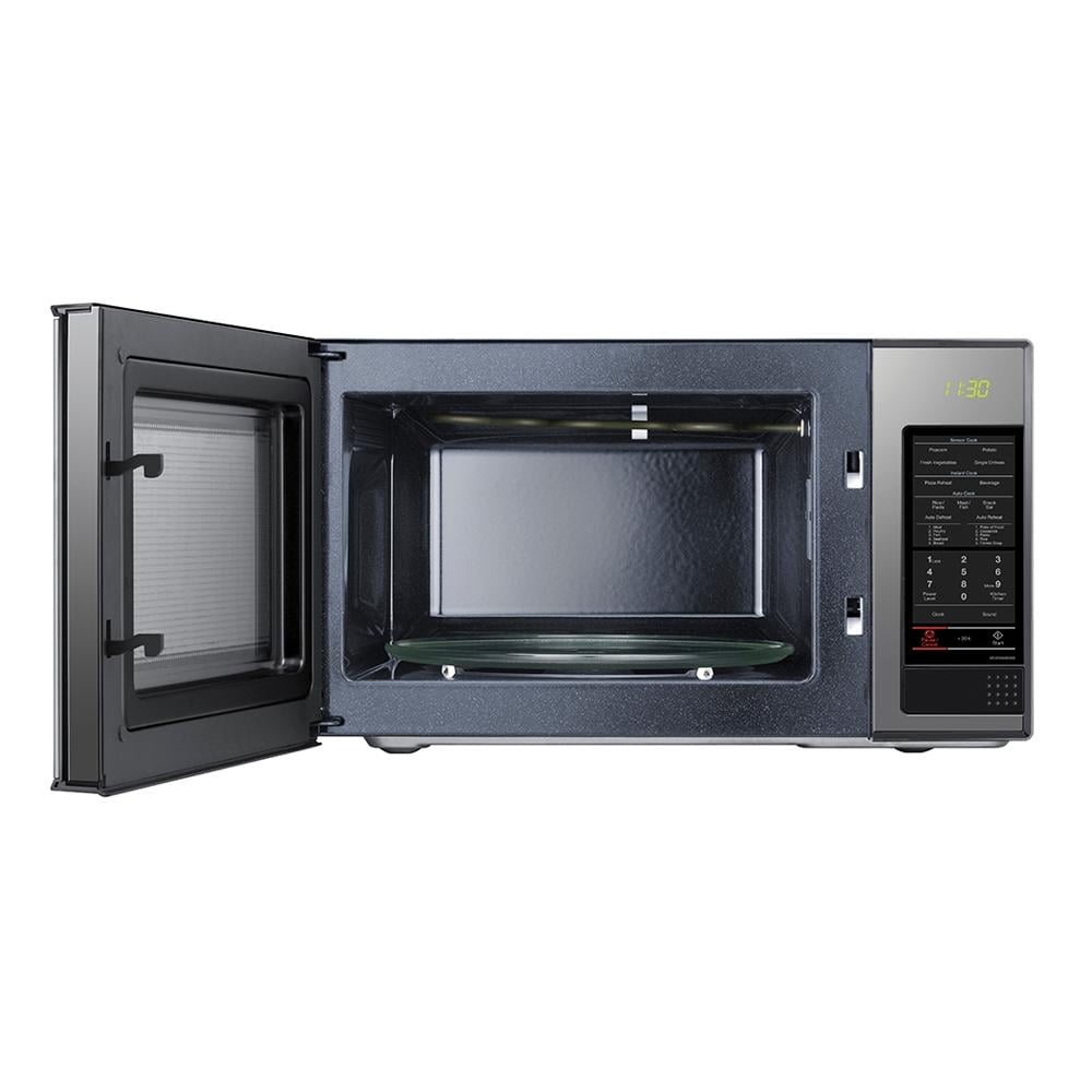 Horno de Microondas Samsung 1.1 Pies Cúbicos Negro con Placa de Acero