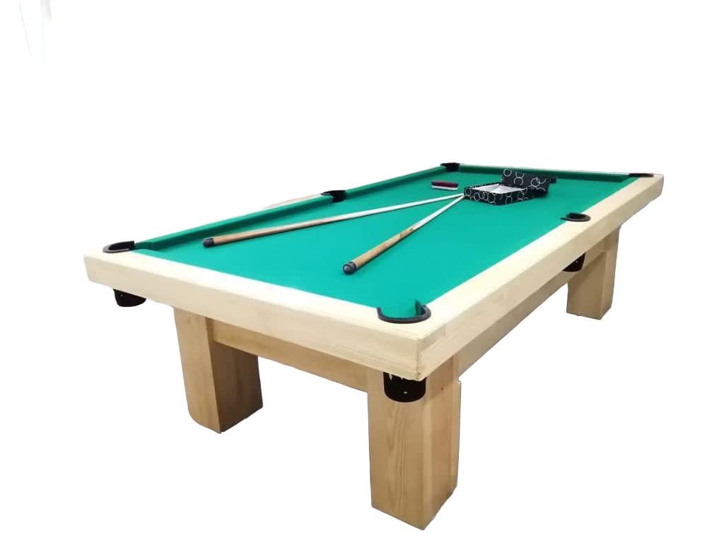 MESA DE BILLAR PROFESIONAL PARA CASA O NEGOCIO. USO RUDO MADERA 100% PINO (PAÑO ROJO)