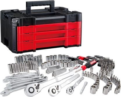 CRAFTSMAN VERSASTACK - Juego de herramientas mecánicas de 1/4", 3/8" y 1/2", 230 piezas (CMMT45306)