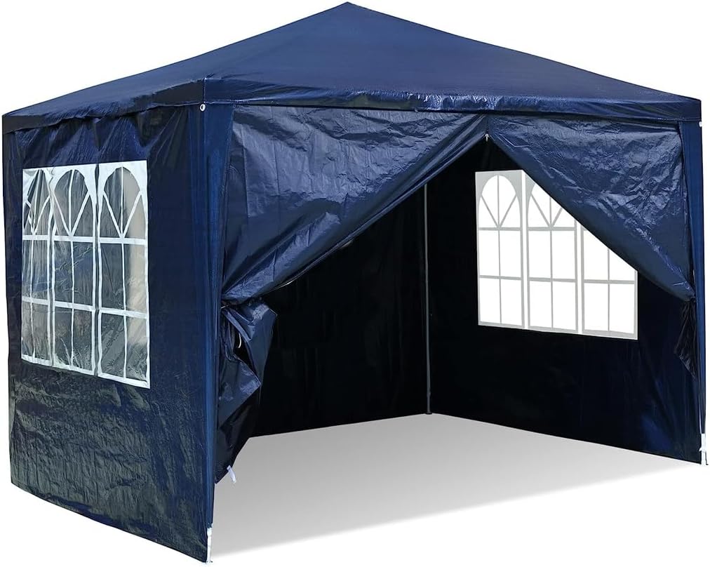 VANLIG | Toldo Carpa Armable 3x3mts |con Paredes Laterales Ventanas | para Fiesta