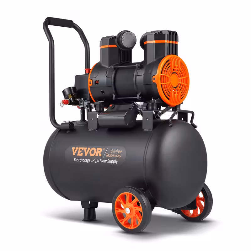 compresor de aire   de 9.3 galones 1800w   cfm@ 90psi 70 db ultra silencioso sin aceite Detalles del producto 1
