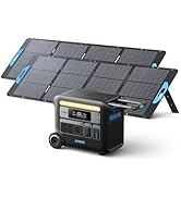 Anker SOLIX F2000 Generador solar, 2048Wh estación de energía portátil con baterías LiFePO4 y 2 x 20...
