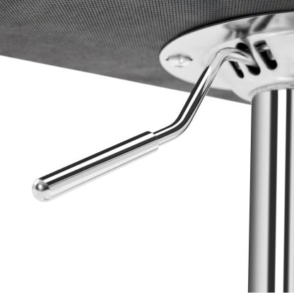 Juego de 2 taburetes de Bar giratorios Ajustables de Piel sintética, sillas hidráulicas de Barra con reposabrazos y Respaldo para Bar, Cocina, Comedor, Color Blanco