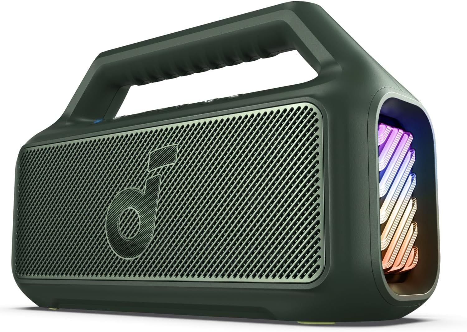 Soundcore Boom 2 bocina, 60W RMS y Tecnología BassUp, 24 Horas de reproducción, Sincroniza +100 Altavoces, IPX 7 y flotación, Altavoz Inalámbrico, Portátil Bluetooth, Party Box