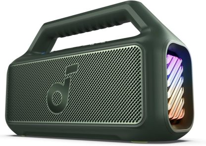 Soundcore Boom 2 bocina, 60W RMS y Tecnología BassUp, 24 Horas de reproducción, Sincroniza +100 Altavoces, IPX 7 y flotación, Altavoz Inalámbrico, Portátil Bluetooth, Party Box