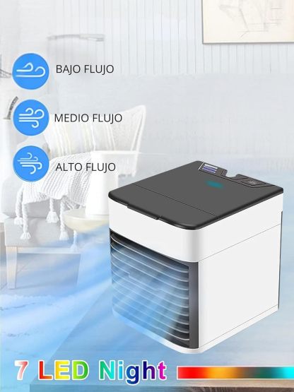 2 piezas Aire Acondicionado Portátil Mini Enfriador Humidificador Personal Evaporador