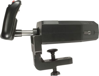 Logitech G PRO - Sistema de yugo de vuelo profesional, cuadrante de simulación y acelerador, 3 modos, 75 controles programables, perillas configurables, eje de acero, USB, PC, color negro
