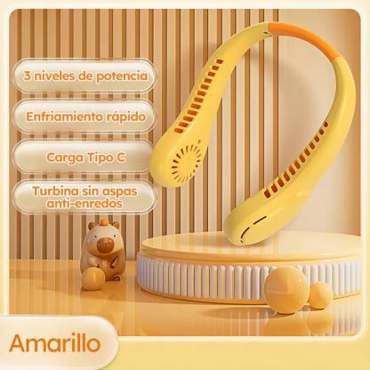 Bugu Ventilador De Cuello Recargable Para Hogar Oficina Fitness ABS Material Ventiladores De Refrigeración Portátiles Silencioso Ventilador de Cuello Sin Aspas