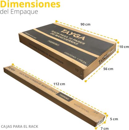Tayga Set de Mancuernas Hexagonales 10 Pares 5-50 lb