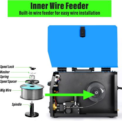 S7 Soldador MIG de 200 amperios, 110 V y 220 V 3 en 1 MIG & ARC & Lift TIG inversor gas/sin gas multiproceso de doble voltaje. máquina de soldadura