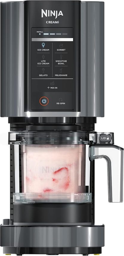 🍦 Máquina para Hacer Helados 7 en 1 | Prepara Helados, Sorbetes, Batidos y Smoothies | 7 Programas Automáticos | Incluye 2 Recipientes con Tapa | Diseño Compacto