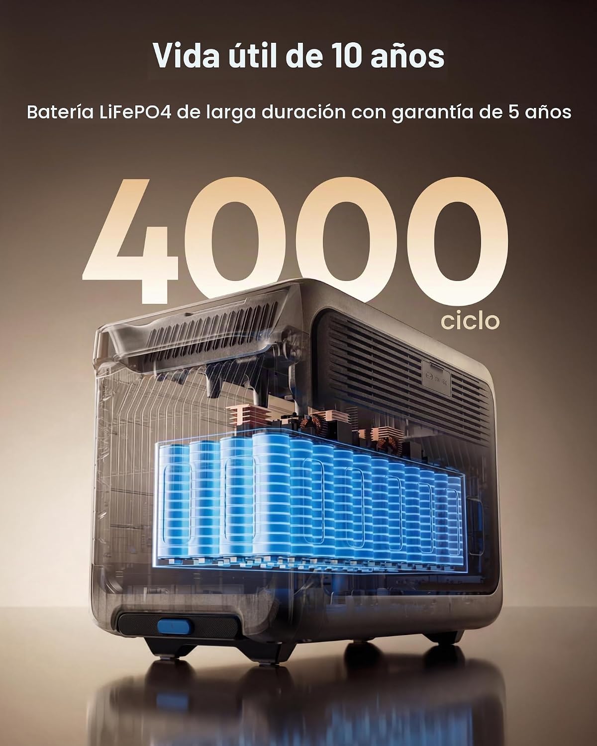 ⚡Anker SOLIX F3000 Estación de Energía Portátil 3072Wh 6000W, Expandible 24kWh, Solar para Hogar, Apagones y Camping