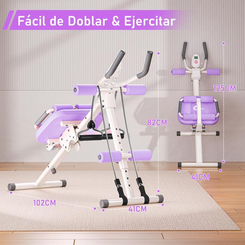 Banca Ejercicio Multifuncional Hogar Abdomen,Glúteos,Cintura, Tonificación y Quema de Grasa Máquina Casa para Tonificar Glúteos, Adelgazar Cintura y Ejercitar Piernas