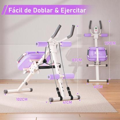 Banca Ejercicio Multifuncional Hogar Abdomen,Glúteos,Cintura, Tonificación y Quema de Grasa Máquina Casa para Tonificar Glúteos, Adelgazar Cintura y Ejercitar Piernas