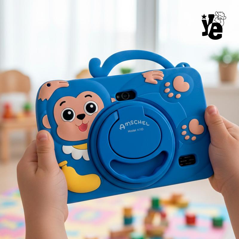 Tablet para niñas y niños 1 Pieza con Carcasa de Plático y Funda de Silicón Ye Store