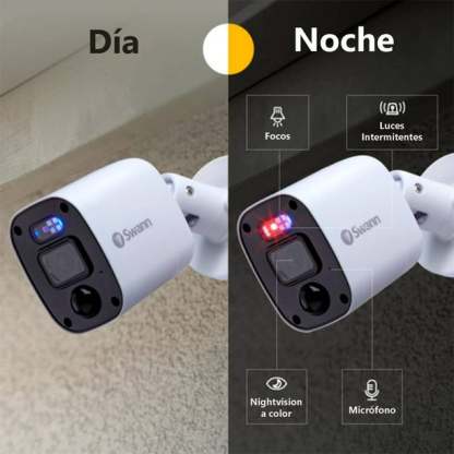 Sistema de Vigilancia Swann DVR 8 canales con 6 Cámaras PIR