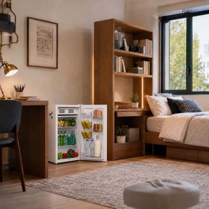 ❄️ Refrigerador compacto retro Frigidaire con enfriador, refrigerador de mostrador de 3.2 pies cúbicos con abridor de botellas incorporado, ideal para oficina, dormitorio, residencia estudiantil o cabaña