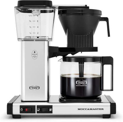 Moccamaster 53948 KBGV Select - Cafetera de 10 tazas, negro mate, 40 onzas, 1.25 l