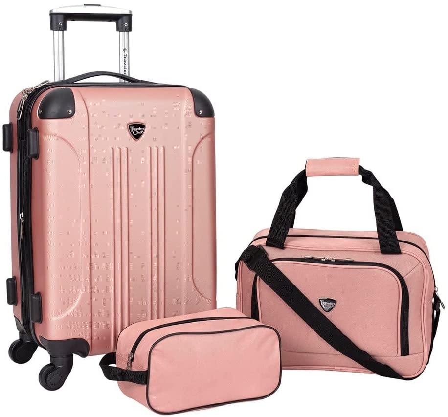 Equipaje giratorio extensible duro de Travelers Club Chicago-----Máscara para ojos