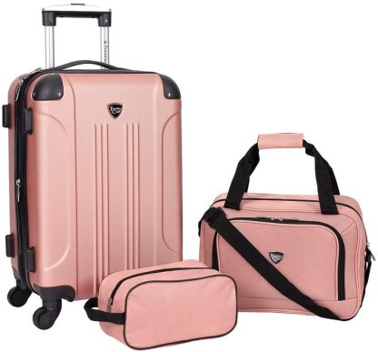 Equipaje giratorio extensible duro de Travelers Club Chicago-----Máscara para ojos