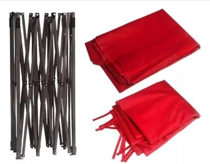 VANLIG Toldo Carpa 4.5x3 Metros Plegable con Paredes Y Techo Carpa (Rojo)