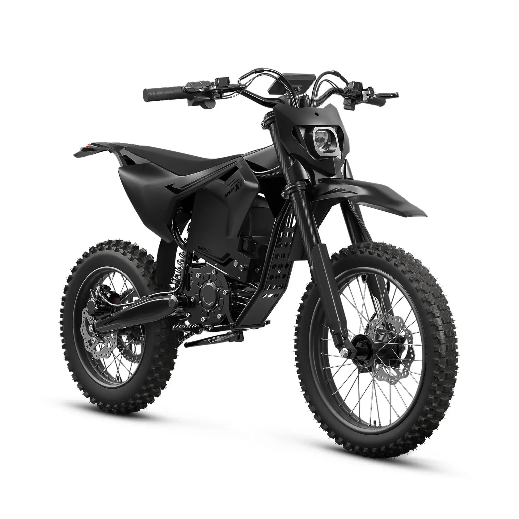 🔥QRONGE X1 Spark eBike - Unisex All-Terrain Mountain Bike with All-Terrain Tires, 4500W Mid-Drive Motor, 60V 28.8Ah Battery, 60 Mi Range, 50MPH Speed, Suspension, for Adults & Teens, Bicicleta Electrica bicicleta electrica