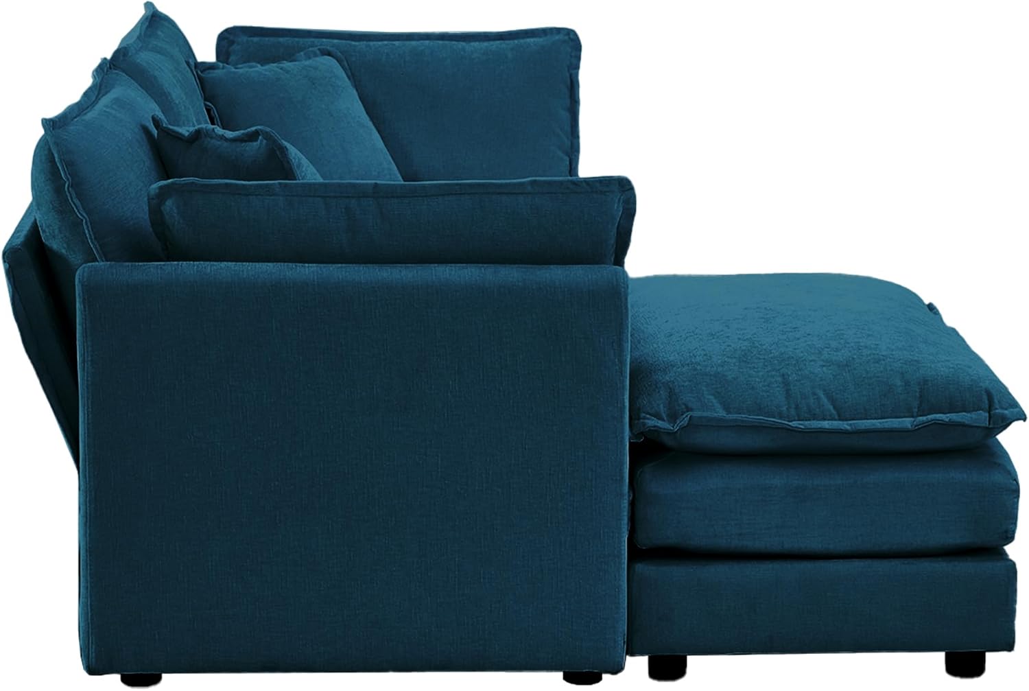 Neylory - Sofá de dos plazas con 2 almohadas para sala de estar, recámara, departamento, 2 plazas de felpilla para asiento profundo
