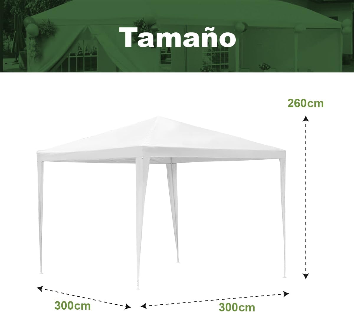 Toldos Plegables Tienda De Fiesta Carpa Impermeable (3m*6m)