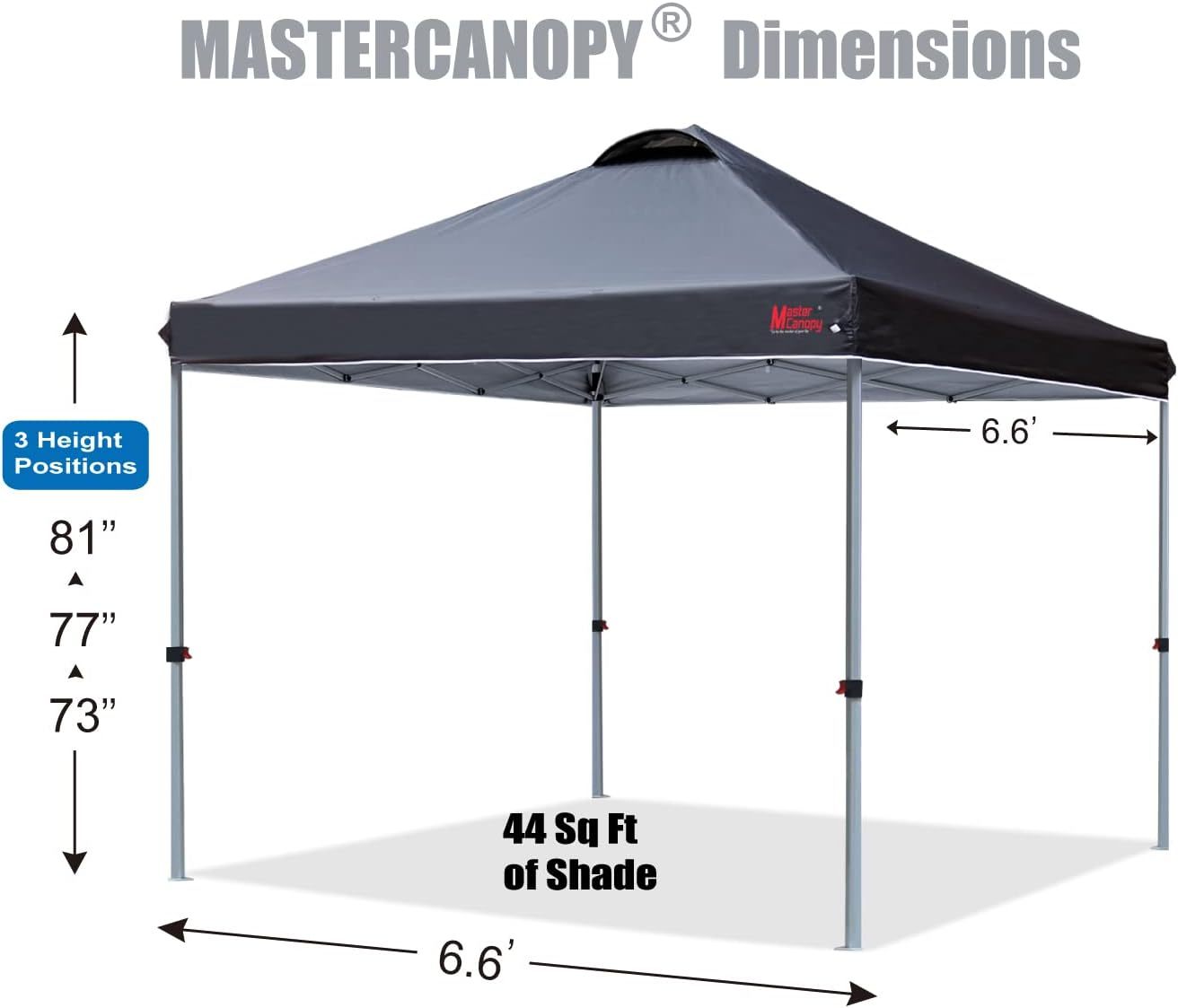 MASTERCANOPY - Tienda de campaña emergente Duradera con Bolsa Enrollable