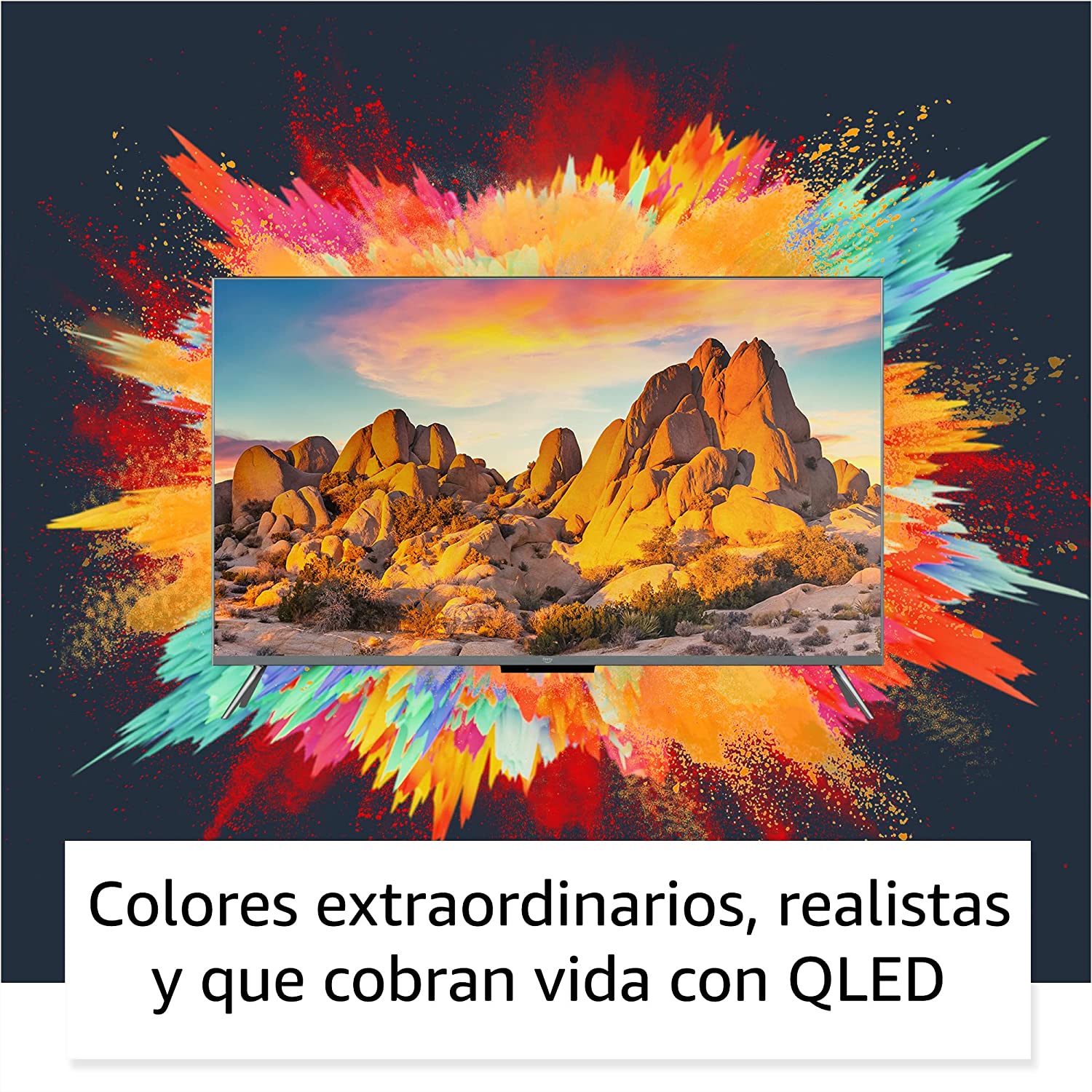 Televisión inteligente Amazon Fire TV Serie Omni QLED de 55" en 4K UHD con Dolby Vision IQ, atenuación local y control por voz con Alexa