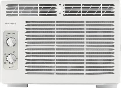 Frigidaire 5000 BTU Acondicionador de Aire montado en la Ventana, enfría hasta 150 Sq. Ft., Funcionamiento silencioso, Control de Temperatura sin Esfuerzo, 2 velocidades de Ventilador, reinicio