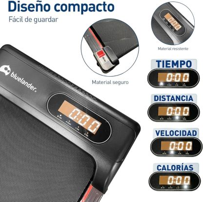 Bluelander Caminadora Electrica, Walking Pad con Asa, 100 * 48 * 120 cm, 110 V, Pantalla Digital, Caminadora Plegable, Portatil, Ideal para Oficina, Hogar, Cinta para Caminar (Walking Pad con Asa)