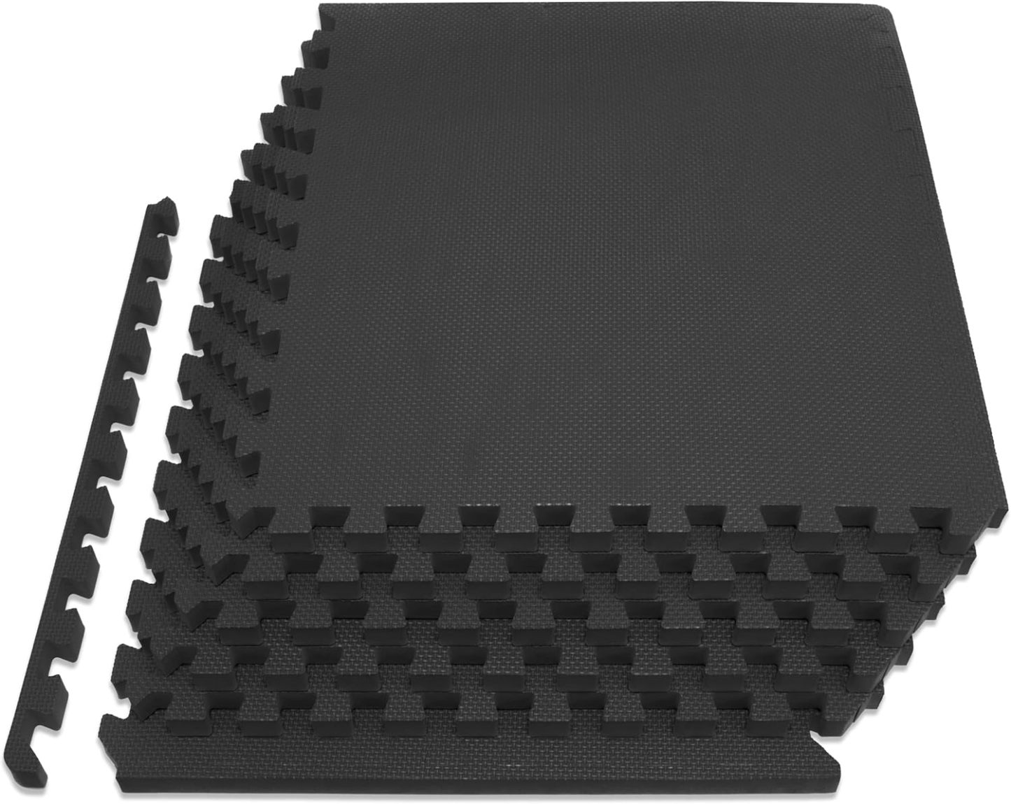 ProsourceFit Extra Thick Puzzle Exercise Mat �� and 1", EVA Foam Interlocking Tiles for Protective, Cushioned Workout Flooring for Home and Gym Equipment