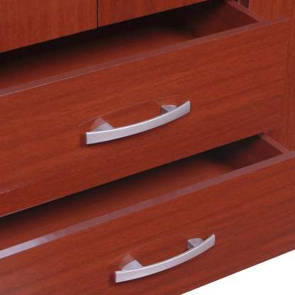 Closet Caoba 6 puertas 2 cajones