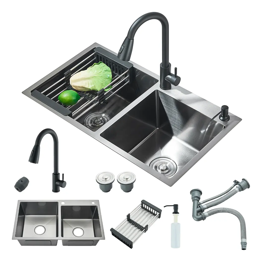 Organizador De Cocina 80x45 Doble Ranura De Acero Inoxidable