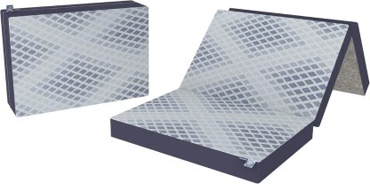 Colchón Plegable Matrimonial 190x135x10cm Portátil con Funda Extraíble de Algodón Poliéster Cómodo para Casa, Visitas y Viajes