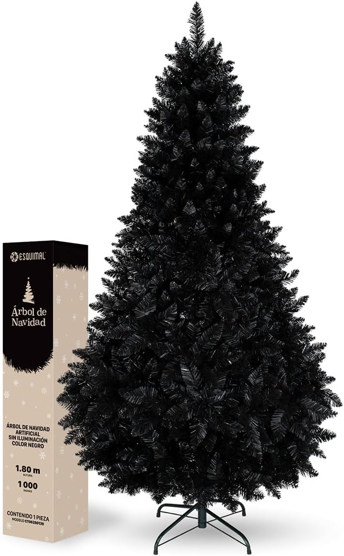 ESQUIMAL Árbol de Navidad Frondoso Pino Navideño Plegable, Cedro del Himalaya (Verde, 2.2 m)