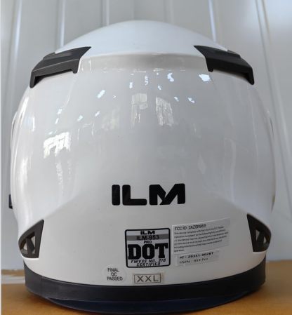 ILM - Casco de Motocicleta Modular Integrado con Bluetooth, con protección Solar para Mp3, Modelo 953/953 Pro