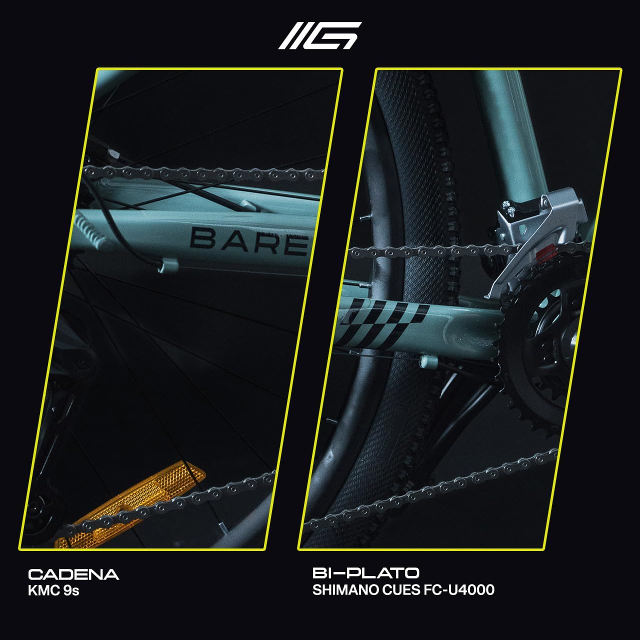 GRAVEL Bicicleta de Montaña Barel | Bicicleta R29 - Cuadro Aluminio 15 kg | Transmisión Cues 18V | Frenos Hidráulicos y Llantas Kenda