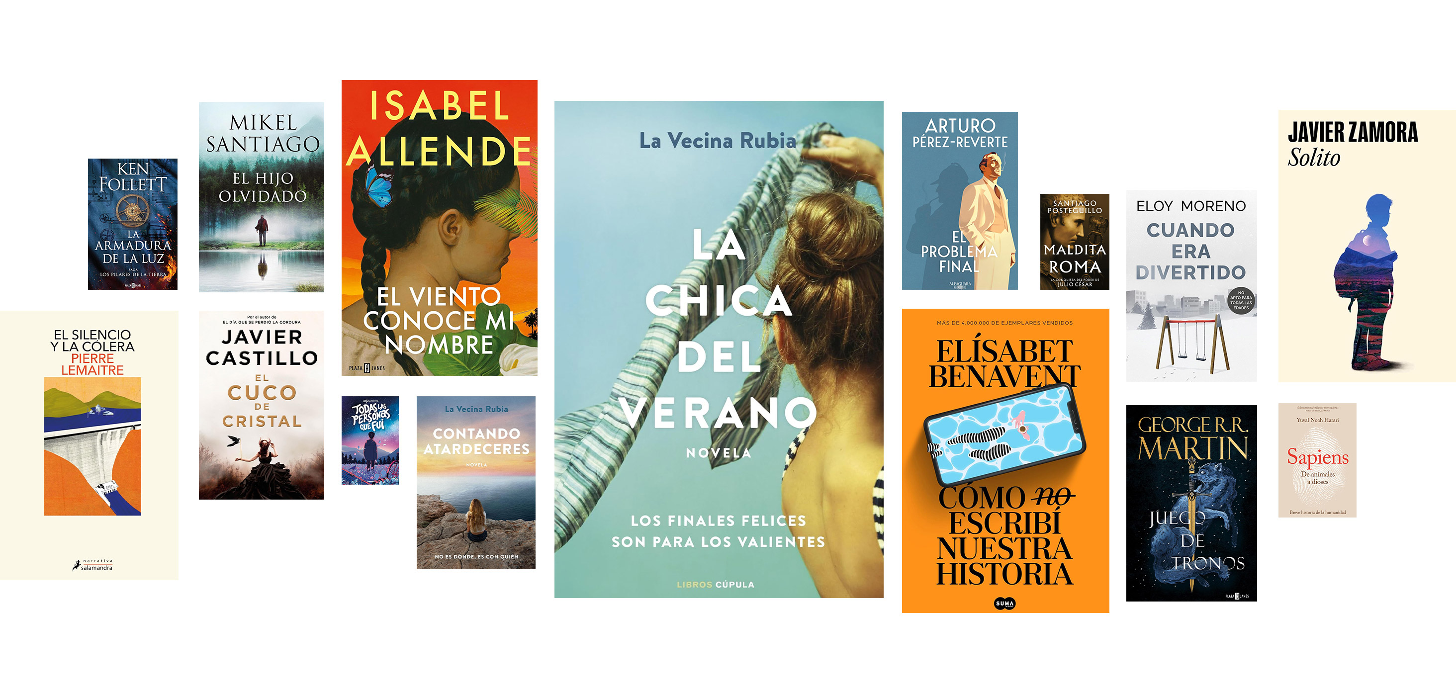 Montaje de portadas de libros