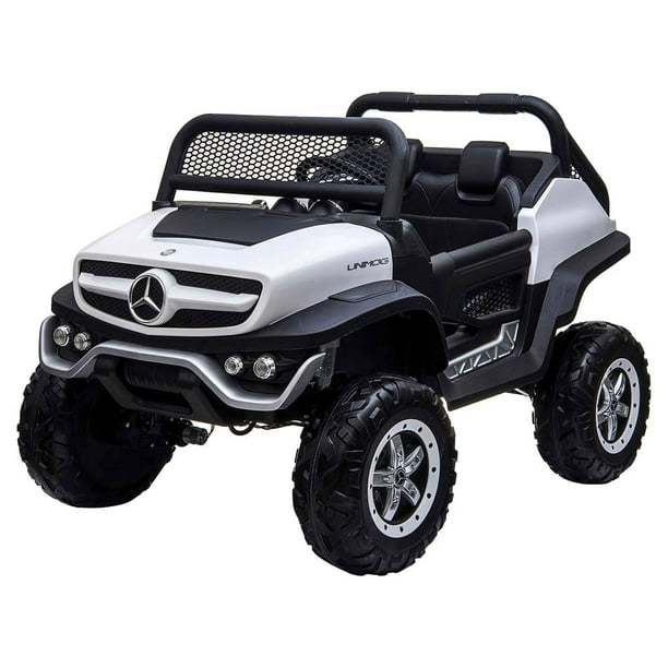 Montable Eléctrico Mercedes Benz Unimog Blanco